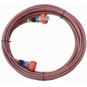 3 Pin 15A Braided (Armoured) Industrial Extension Lead
